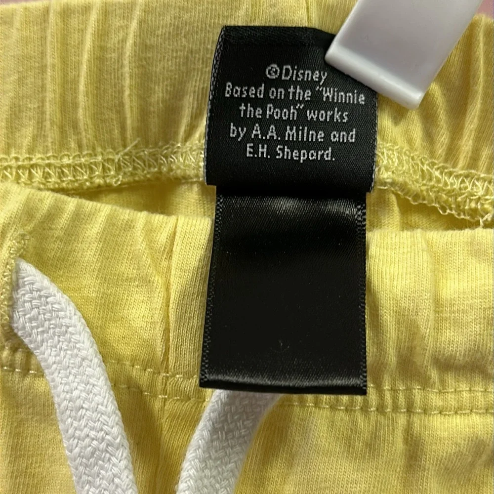 Disney Winnie The Pooh Cropped Pajama Pants Loungewear Yellow Large - Picture 13 of 15